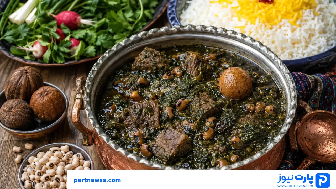پخت قورمه سبزی خوزستانی؛ آموزش مرحلهبهمرحله خورش اصیل جنوبی برای 4 نفر