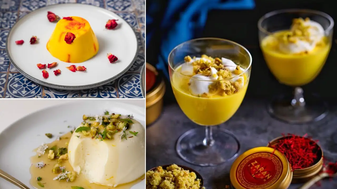 طرز تهیه پاناکوتا زعفرانی