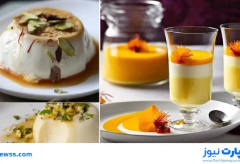New Project 93 طرز تهیه پاناکوتا زعفرانی؛ آموزش کامل دسر مجلسی با موز و ژله