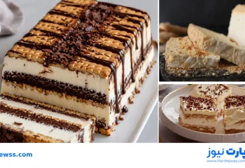 کیک بستنی بیسکوییت طرز تهیه کیک بستنی با بیسکویت یخچالی؛ مخصوص فصل تابستان