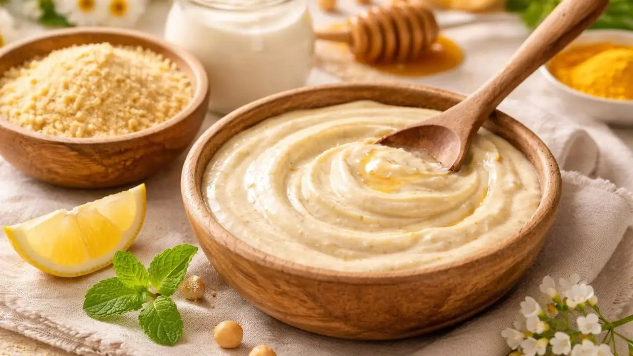 ماسک فلفل دلمهای و آرد نخودچی