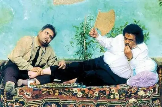 عکس بازیگر اکبر عبدی و همسرش