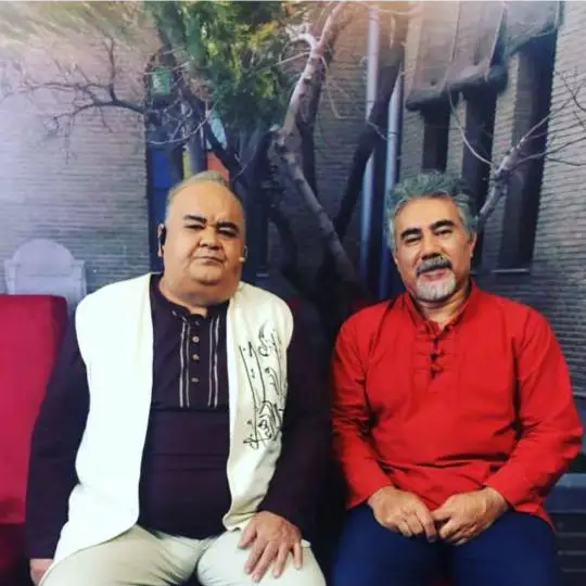 عکس بازیگر اکبر عبدی و همسرش