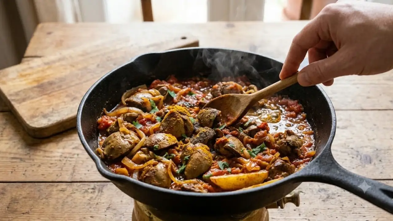 طرز تهیه جگر مرغ سرخ شده