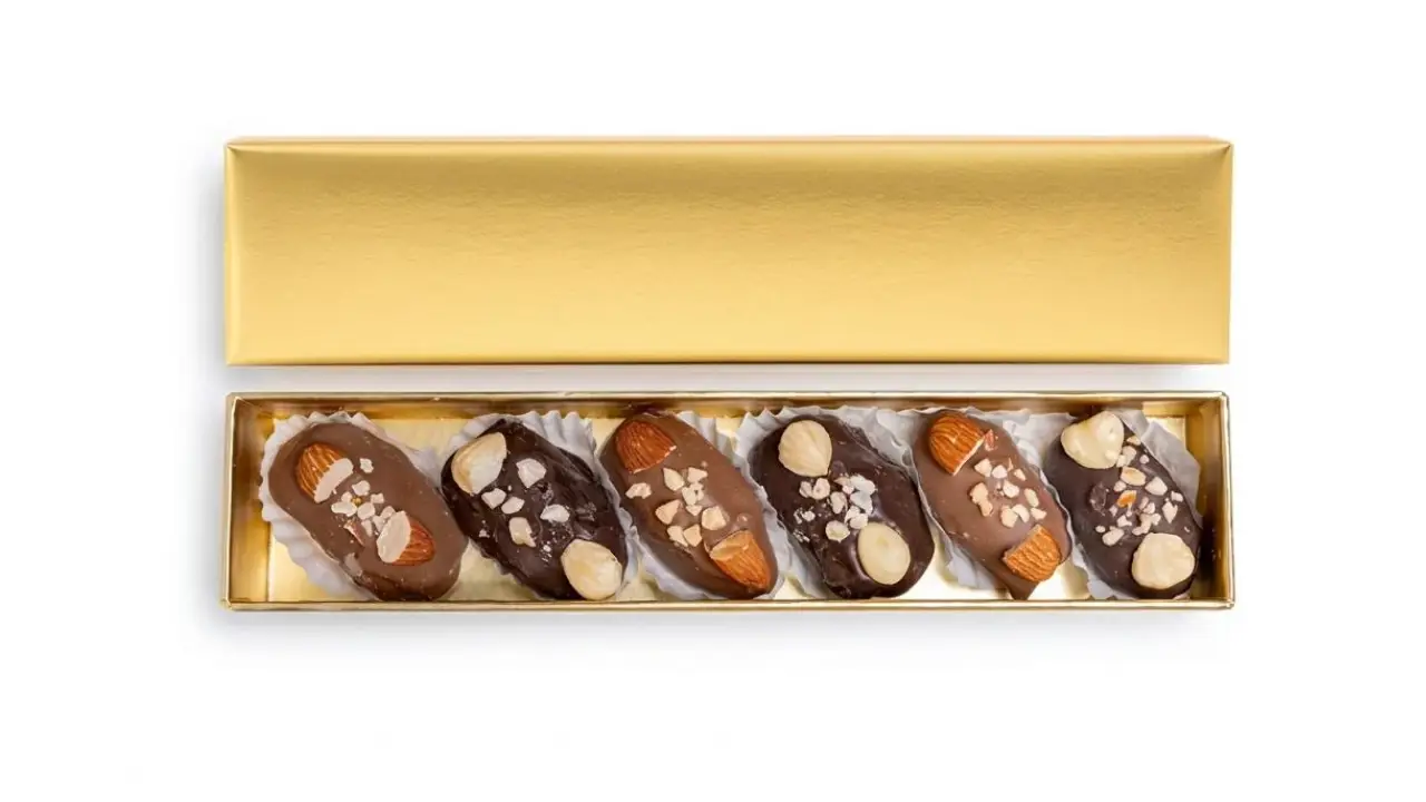 خرماهای شکلاتی یا مغزدار