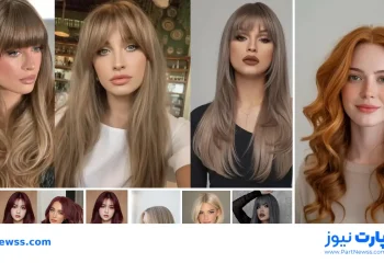 مدل رنگ مو دخترانه بدون دکلره روی موی مشکی و بور