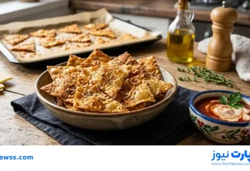 طرز تهیه چیپس لازانیایی ترد و لذیذ با ورق لازانیا