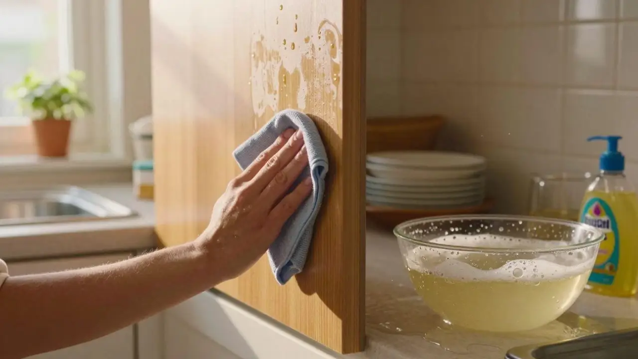 پاک کردن کابینت ممبران با آب ولرم