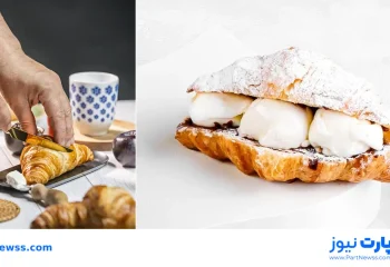 طرز تهیه کروسان بستنی وانیلی، شکلاتی خانگی