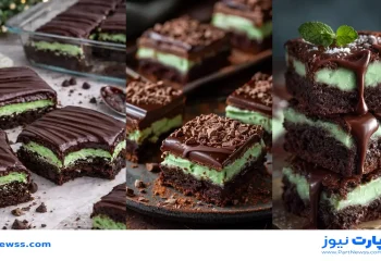 طرز تهیه براونی ایرلندی؛ دسر شکلاتی خوشمزه با لایه نعناع