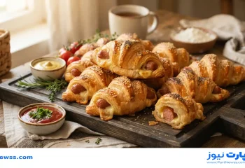 طرز تهیه کروسان سوسیس خانگی | خوشمزه تر از بازاری