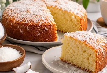 طرز تهیه کیک نارگیل ساده با پودر نارگیل خوشمزه و آسان